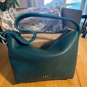 Portland leather small slouchy, seaglass